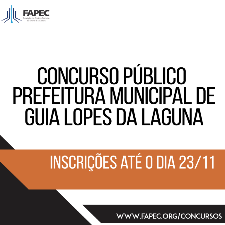 Leia mais sobre o artigo Concurso Público de Guia Lopes da Laguna