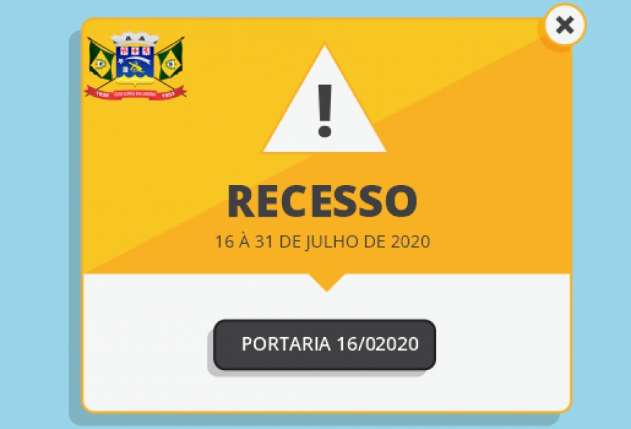 Leia mais sobre o artigo Publicada Portaria que dispõe sobre o Recesso no mês de julho/2020