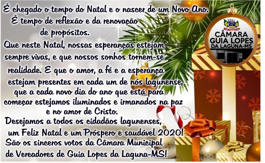 FELIZ NATAL E UM PRÓSPERO ANO NOVO! – CÂMARA MUNICIPAL DE MONTANHA