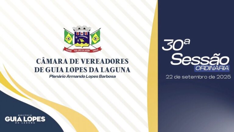 Leia mais sobre o artigo 30ª Sessão Ordinária da Câmara Municipal de Guia Lopes da Laguna.